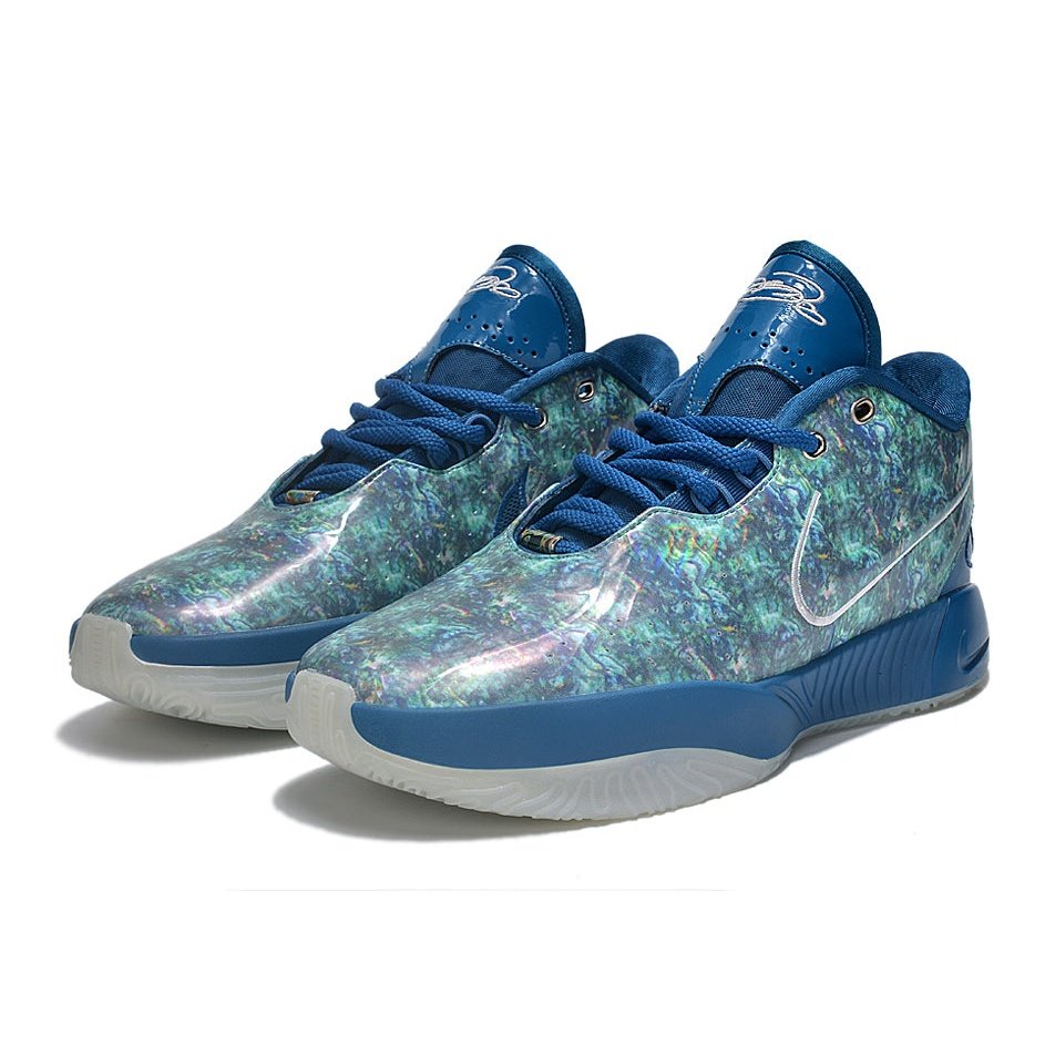NIKE Lebron 21 - Abalone Pearl Shoes - Red Unisex Streetwear Limited Edition