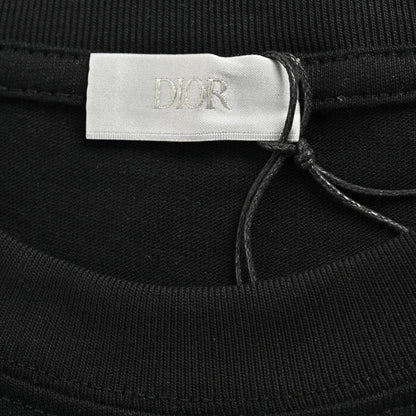 Camiseta Dior con estampado de estrella, negra