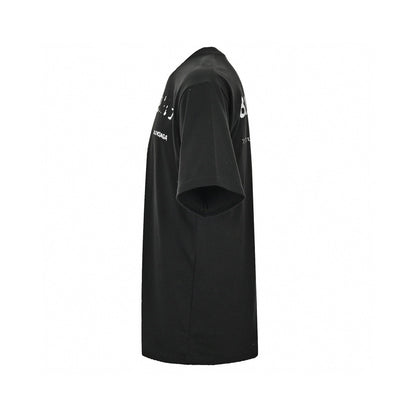 Balenciaga T-shirt - Black Unisex Streetwear Limited Edition - This Balenciaga t-shirt features a sleek black design. The front showcases a unique graphic with