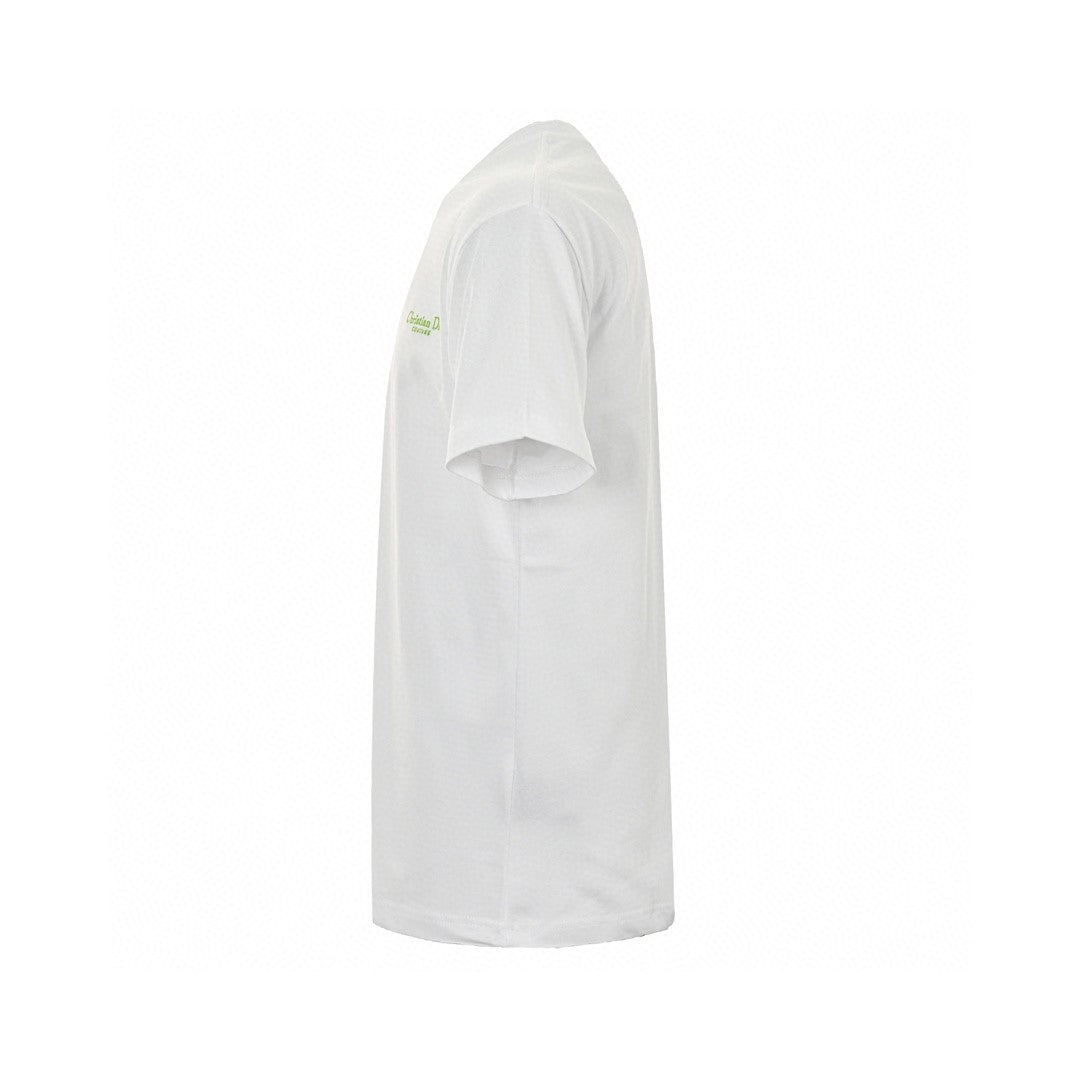 Dior Christian Dior Couture T-shirt - White Unisex Streetwear Limited Edition - This Dior t-shirt features a minimalist design with 'Christian Dior Couture' text in green on
