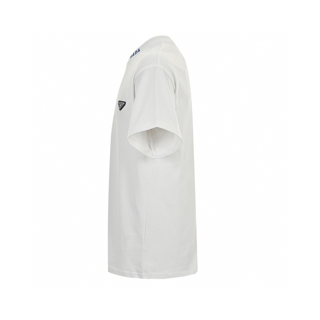 Prada Milano Logo T-shirt (white) Unisex Streetwear Limited Edition - This Prada t-shirt features the iconic Prada Milano logo on the chest. Crafted from premium
