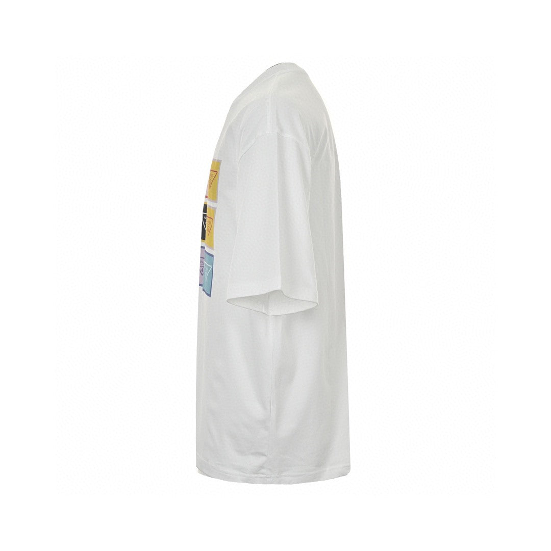 Prada Pop Art Logo T-shirt - White Unisex Streetwear Limited Edition - The Prada Pop Art Logo T-Shirt features a playful and colorful design that captures the
