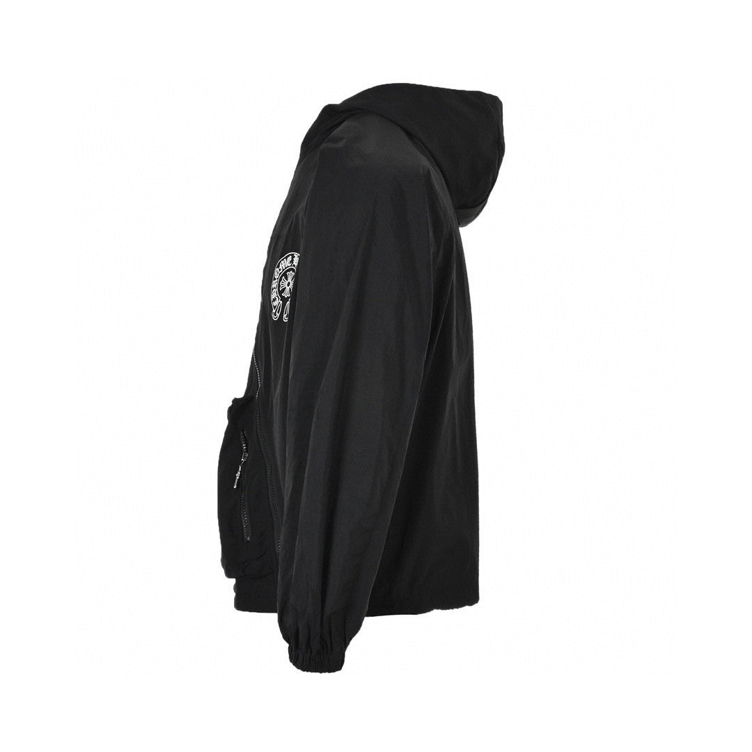 CHROME Hearts Asymmetrical Zip Hoodie - Black Unisex Streetwear Limited Edition - The CHROME HEARTS ASYMMETRICAL ZIP HOODIE - REPLICA fuses luxury craftsmanship with bold streetwear aesthetics