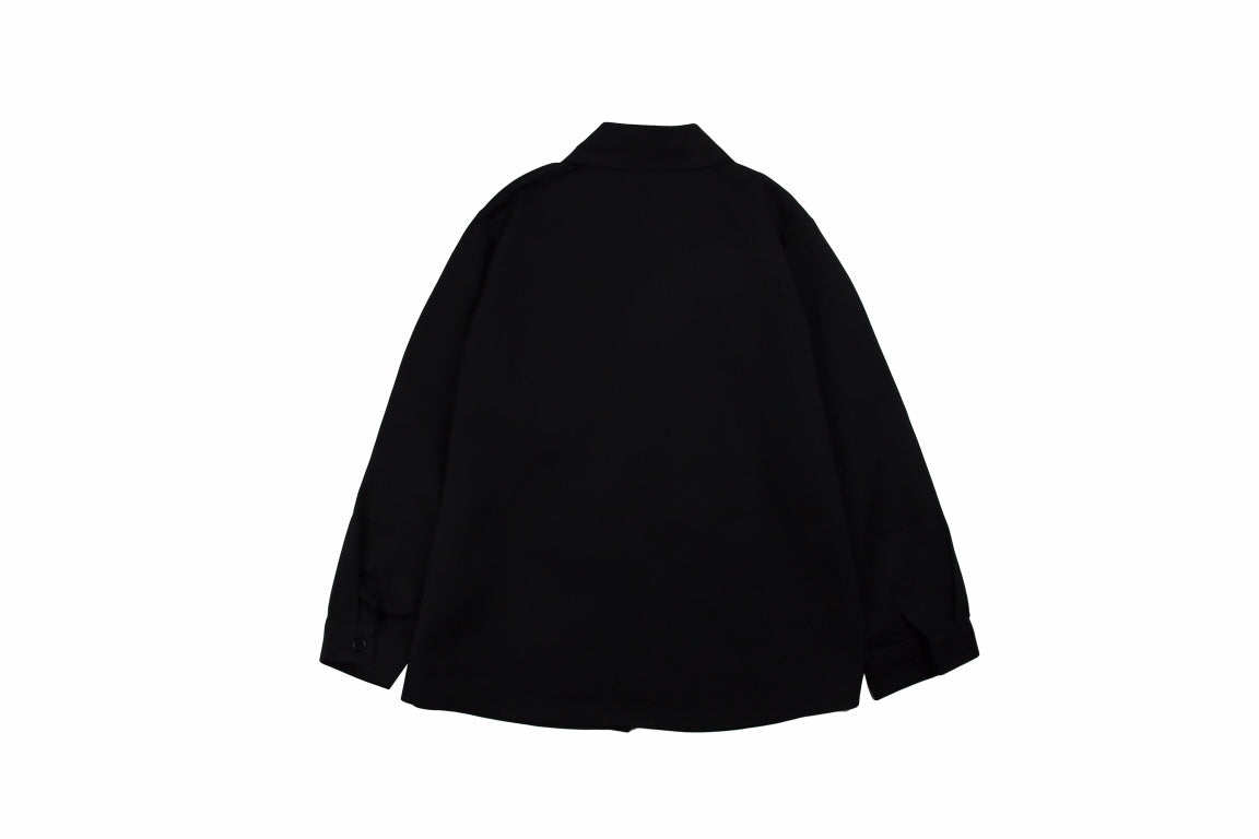 Prada Button-up Shirt - Black Unisex Streetwear Limited Edition - This Prada button-up shirt features a sleek black design, perfect for a sophisticated look. The