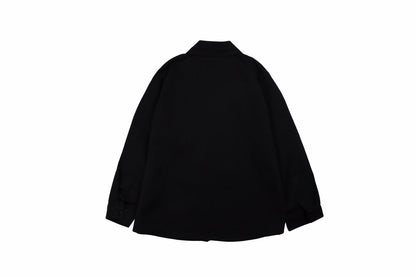 Prada Button-up Shirt - Black Unisex Streetwear Limited Edition - This Prada button-up shirt features a sleek black design, perfect for a sophisticated look. The