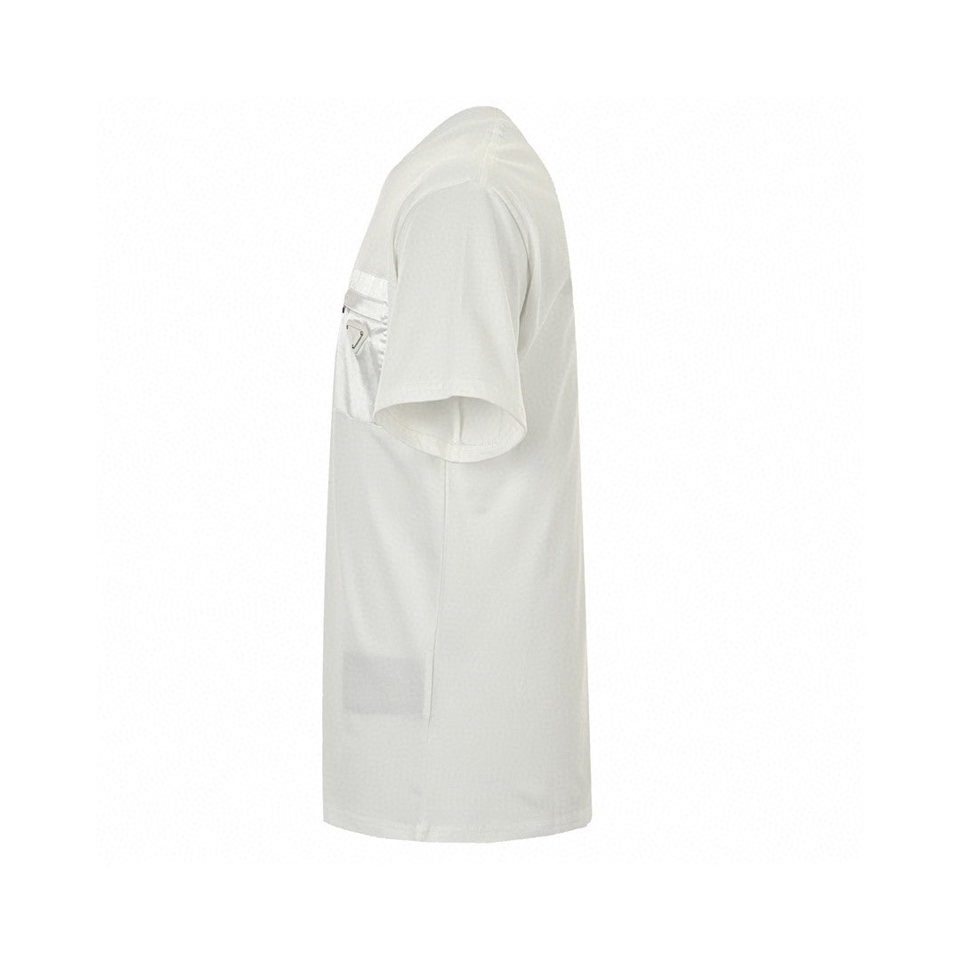 Prada Pocket T-shirt Unisex Streetwear Limited Edition - This Prada t-shirt features a distinctive chest pocket with the Prada logo. Made from premium