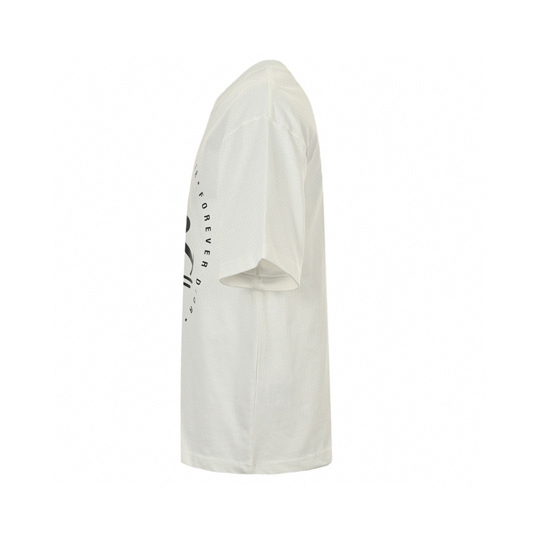 Dior 'forever Dior' T-shirt (white) Unisex Streetwear Limited Edition - The Dior 'Forever Dior' T-Shirt in white features a bold, circular graphic with the iconic