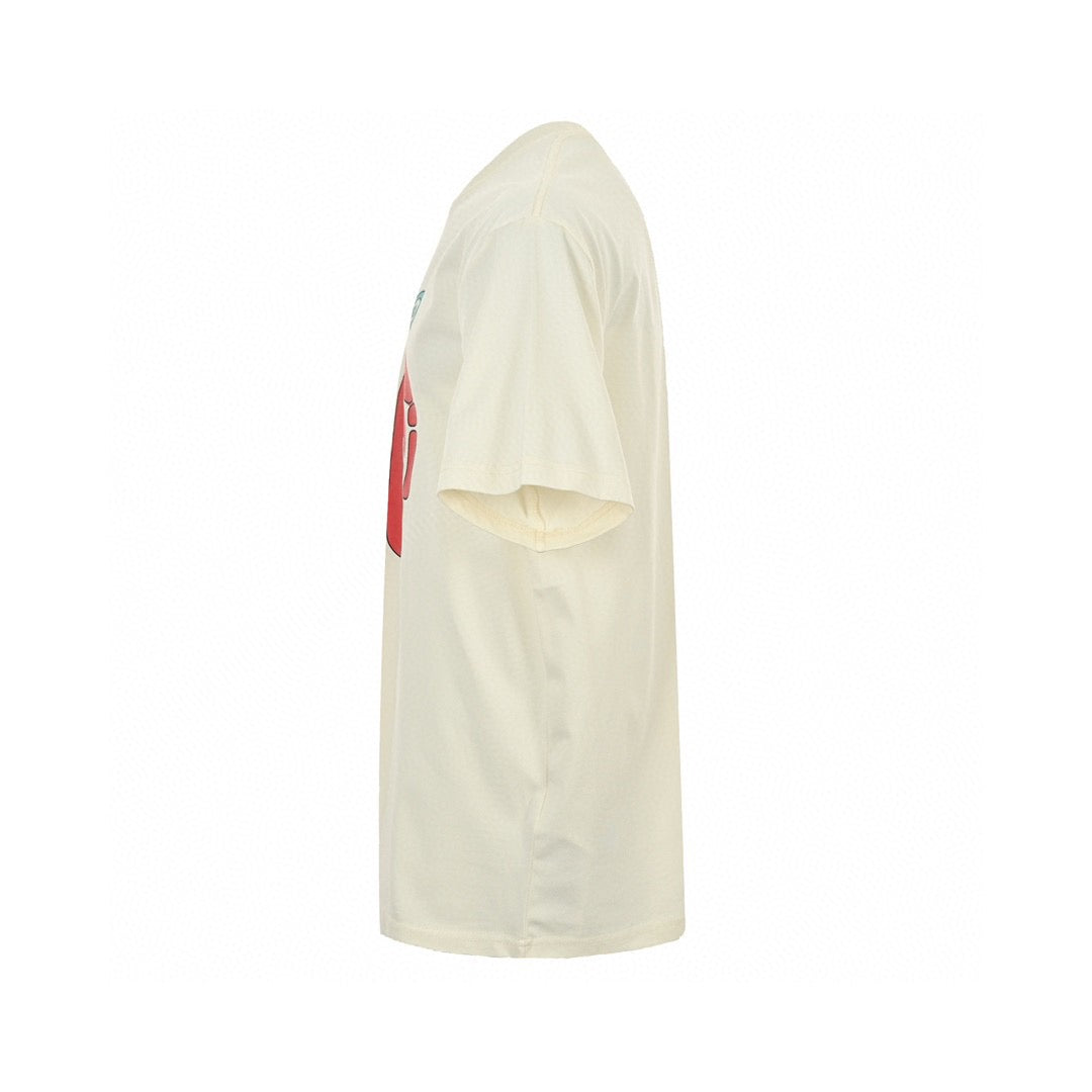 Gucci Apple Logo T-shirt (white) Unisex Streetwear Limited Edition - Add a playful touch to your wardrobe with the Gucci Apple Logo T-Shirt. Crafted from