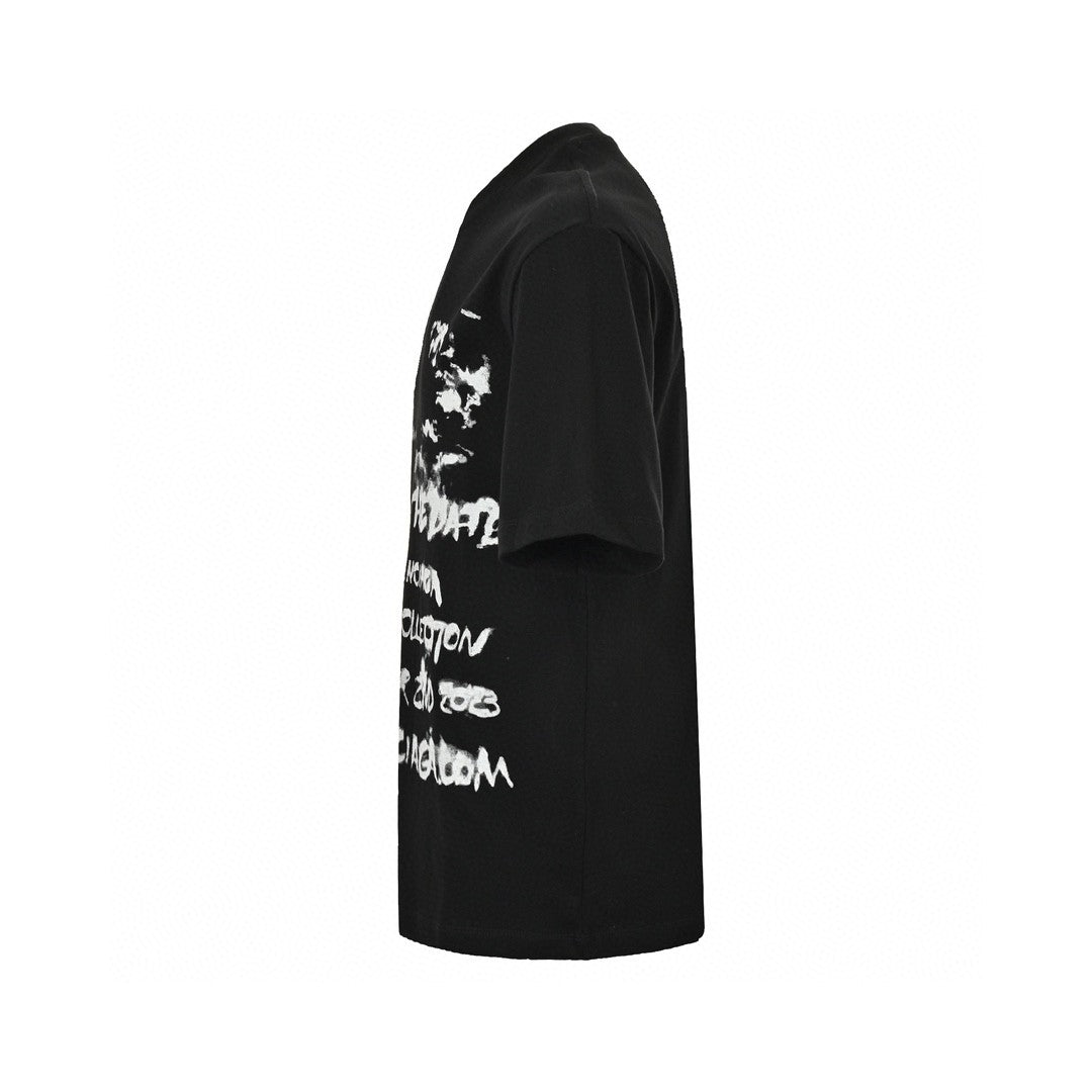 Balenciaga Save The Date T-shirt - Black Unisex Streetwear Limited Edition - This Balenciaga t-shirt features a unique white graphic that reads 'Save the Date Balenciaga Fall