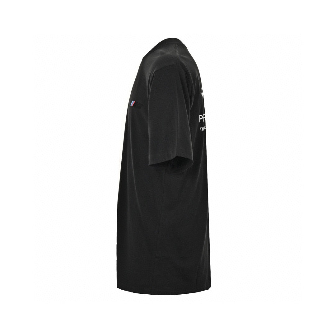 Balenciaga T-shirt - Black Unisex Streetwear Limited Edition - This Balenciaga t-shirt features a sleek black design. The front is adorned with a small,