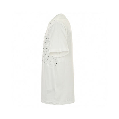 Gucci Embellished T-shirt - White Unisex Streetwear Limited Edition - This Gucci t-shirt features a stylish design with the Gucci logo and small black dot