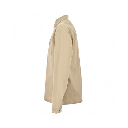Prada Button-up Shirt - Beige Unisex Streetwear Limited Edition - This Prada shirt features a classic beige design with a button-up front. It has a