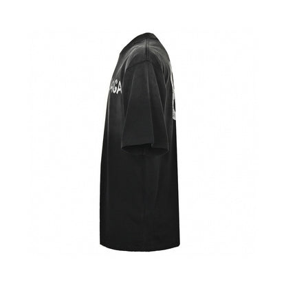 Balenciaga Spray-paint Logo T-shirt (black) Unisex Streetwear Limited Edition - The Balenciaga Spray-Paint Logo T-Shirt in black is a striking piece that combines casual style