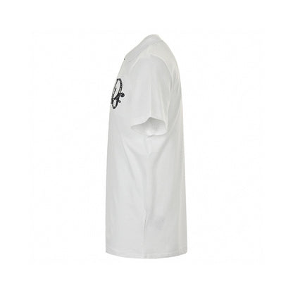 Dior Oblique Embroidered Polo Shirt - White Unisex Streetwear Limited Edition - This Dior polo shirt features a sophisticated design with the iconic Dior Oblique pattern embroidered