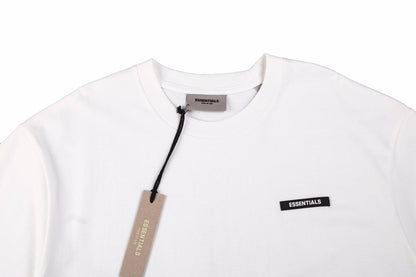 Fear Of God Essentials Logo T-shirt - White Unisex Streetwear Limited Edition - This minimalist white t-shirt from Fear of God Essentials features the brand s understated logo on