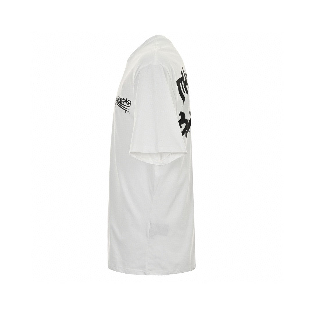 Balenciaga Paris T-shirt (white) Unisex Streetwear Limited Edition - This white Balenciaga Paris T-shirt offers a minimalist yet stylish design perfect for casual wear.