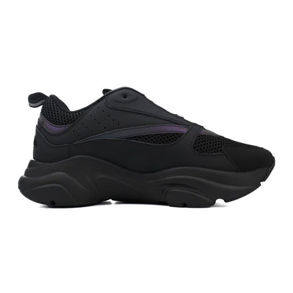 DIOR B22 Reflective Sneakers - Black Unisex Streetwear Limited Edition