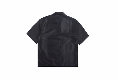 Prada Zip-up Shirt - Black Unisex Streetwear Limited Edition - <p dir='ltr'><span>A sleek Prada zip-up shirt featuring a minimalist design. Black color with a