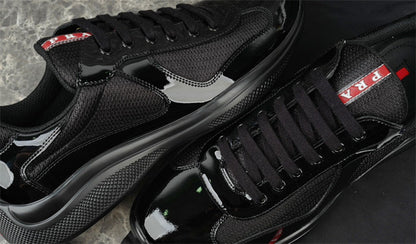 PRADA America's Cup Sneakers - Black Unisex Streetwear Limited Edition