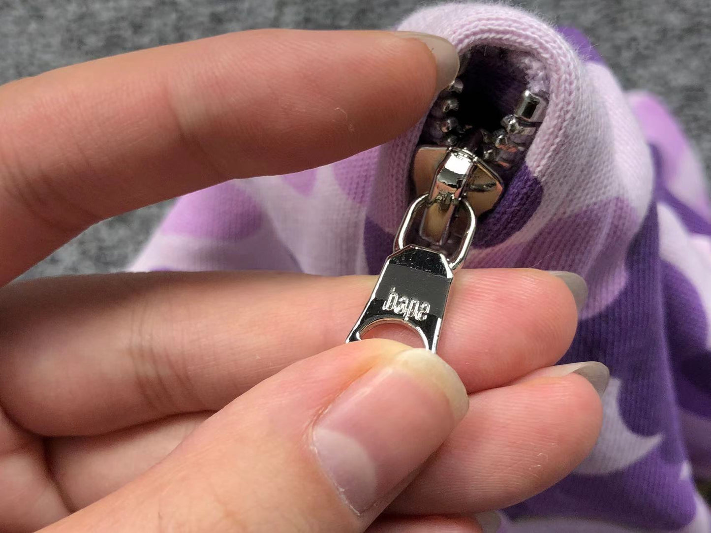 BAPE COLOR CAMO FULL ZIP HOODIE PURPLE - logo - replica sneakers