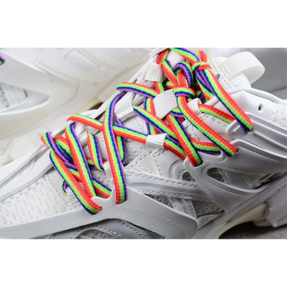 BALENCIAGA Track - - White Unisex Streetwear Limited Edition - The Balenciaga Track x White Color sneaker elevates the iconic design with a fresh, all-white