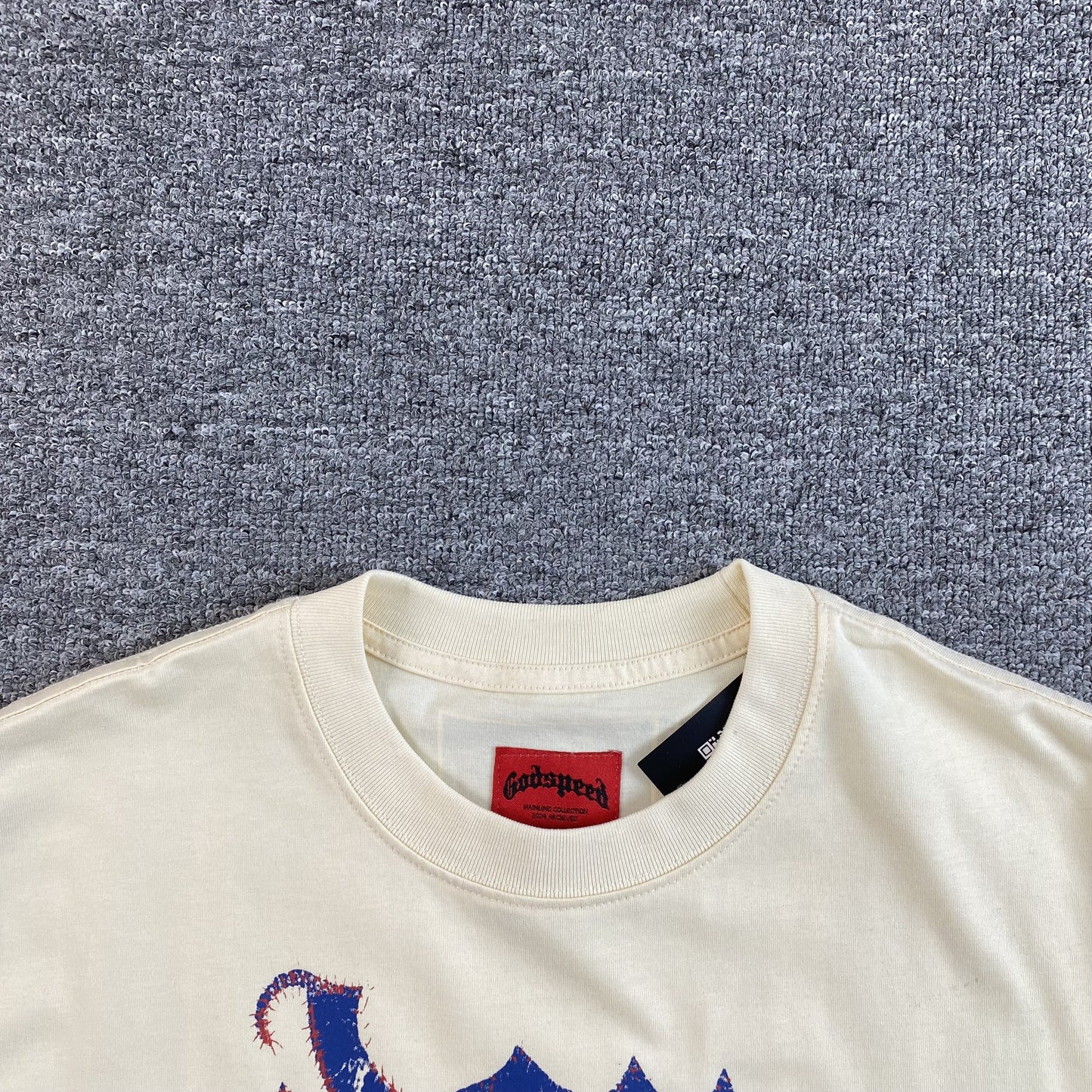 GODSPEED Strike T-shirt Bone - Red Unisex Streetwear Limited Edition