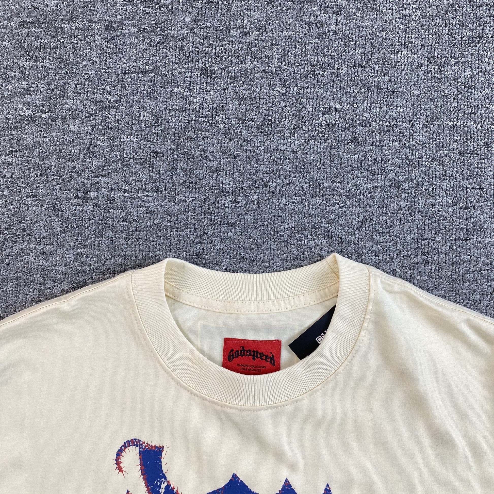 GODSPEED Strike T-shirt Bone - Red Unisex Streetwear Limited Edition