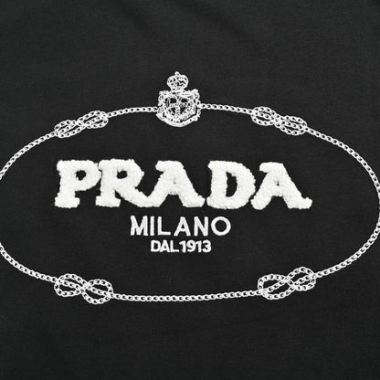 Prada Milano Logo T-shirt - Black Unisex Streetwear Limited Edition - <span>This Prada Milano t-shirt features a classic design with a black and white Prada Milano