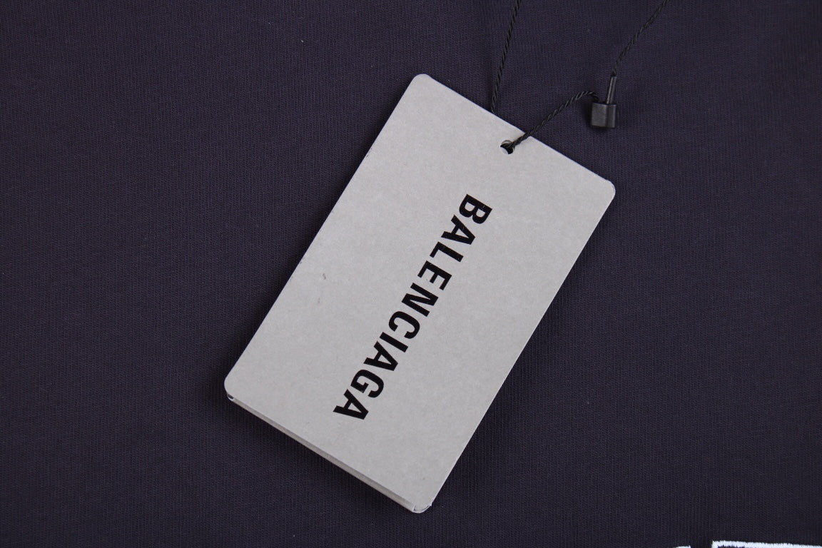 Camiseta negra con logo BALENCIAGA XXXL