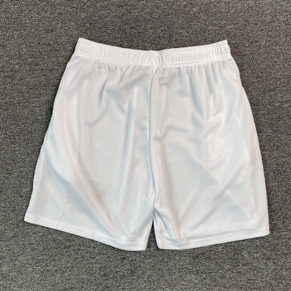 ERIC Emanuel Ee Basic Shorts Cream - - Red - Black Unisex Streetwear Limited Edition - The ERIC EMANUEL EE BASIC SHORTS CREAM/BLACK/RED - REPLICA bring together luxury streetwear aesthetics and