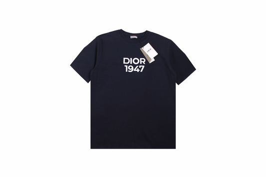 Dior 1947 T-shirt - - Navy Unisex Streetwear Limited Edition