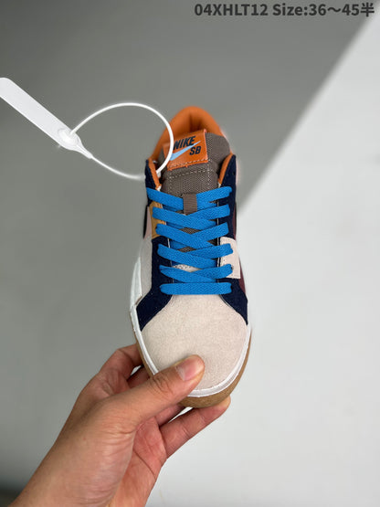 Nike Blazer Sb Zoom Prm'cashmere Mosaic' - Red Unisex Streetwear Limited Edition - The Nike Blazer SB Zoom PRM 'Cashmere Mosaic' in pink and beige offers a sophisticated