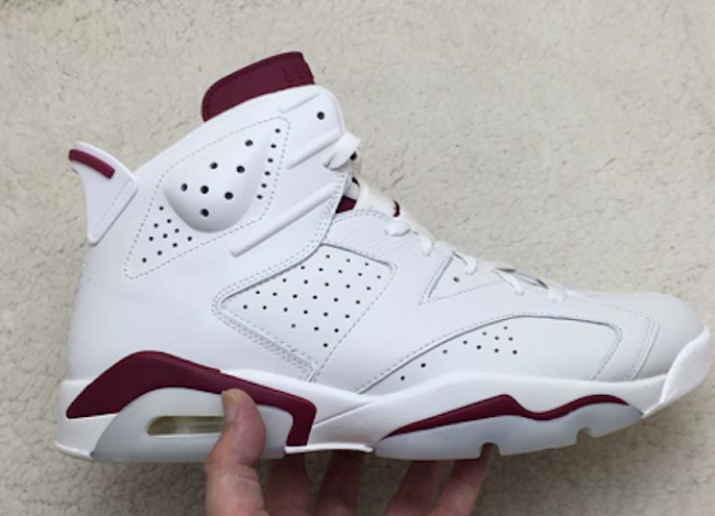 Jordan 6 'maroon' - White Unisex Streetwear Limited Edition - **Air Jordan 6 'Maroon'** Step up your sneaker game with the iconic Air Jordan 6