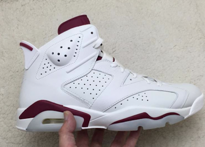 Jordan 6 'maroon' - White Unisex Streetwear Limited Edition - **Air Jordan 6 'Maroon'** Step up your sneaker game with the iconic Air Jordan 6