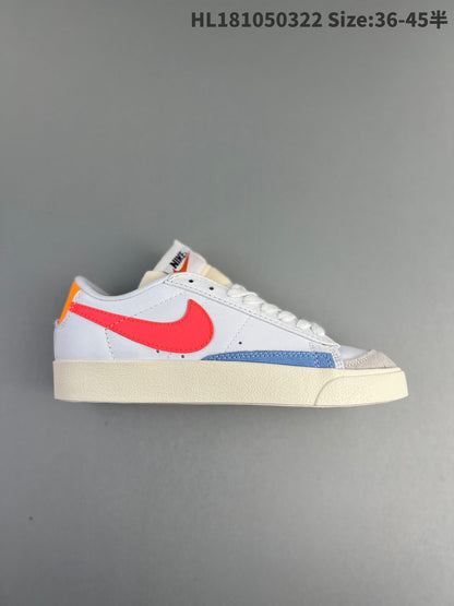 Nike Blazer Low'1977 Unisex Streetwear Limited Edition - The Nike Blazer Low '77 is a timeless classic that blends retro style with modern