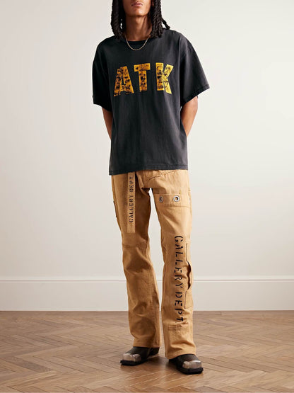 GALLERY Dept. Distressed Atk Tee T-Shirt - Black Unisex Streetwear Limited Edition - Introducing the Gallery Dept. 'ATK' T-Shirt, a bold statement piece designed for those who appreciate