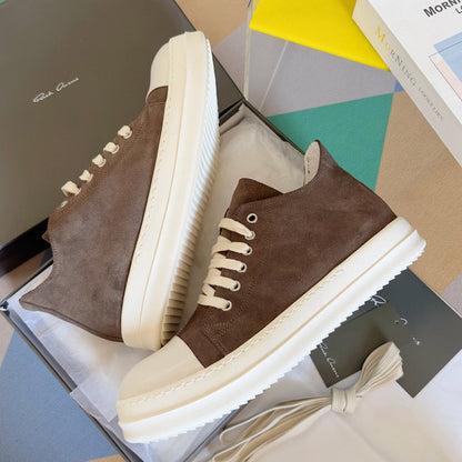 Rick Owens Taupe Low-top Sneakers - Black Unisex Streetwear Limited Edition - **Rick Owens taupe Low-Top Sneakers: Avant-Garde Elegance and Comfort** Step into the future of fashion