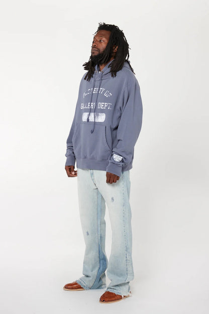 GALLERY Dept Property P - O Hoodie - Red Unisex Streetwear Limited Edition - **Gallery Dept. 'Property Of' Hoodie: Detailed Product Description** Step up your streetwear game with the