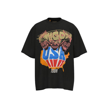 GALLERY Dept Jogger Pants - Black Unisex Streetwear Limited Edition - The Gallery Dept. 'USA Tour' Tee is a striking piece that adds a bold statement