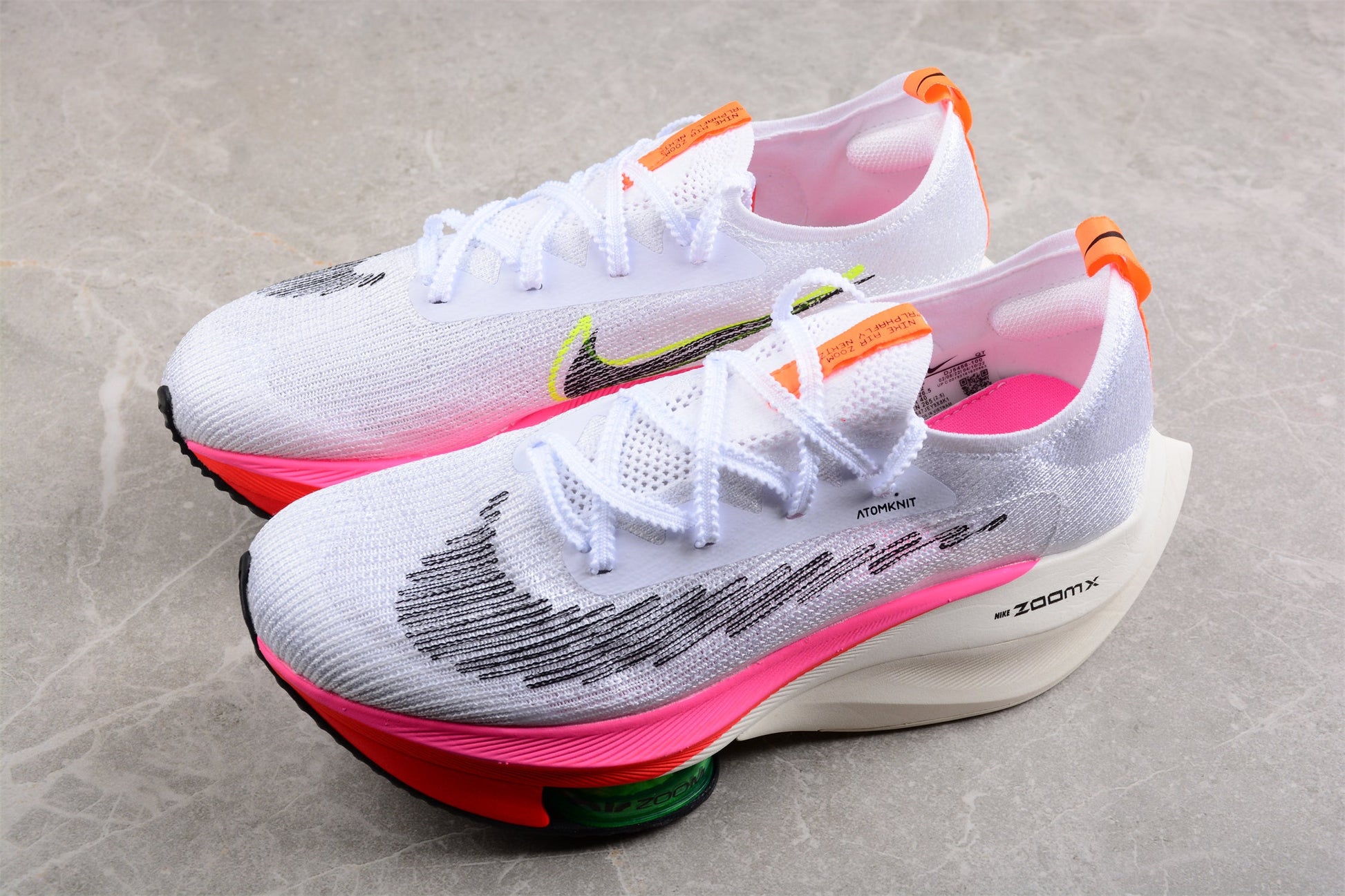 Zoom Alphafly Ne - T% 2 And Pink - White Unisex Streetwear Limited Edition