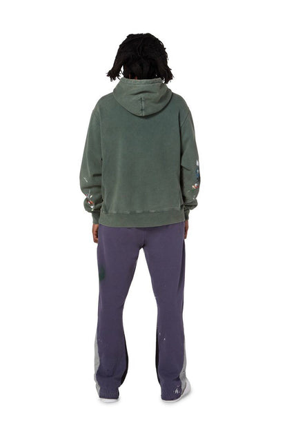 Gallery Dept. Property Of Hoodie Gd - Red Unisex Streetwear Limited Edition - ### Product Description: Gallery Dept. Green Distressed Hoodie Introducing the Gallery Dept. Green Distressed Hoodie,