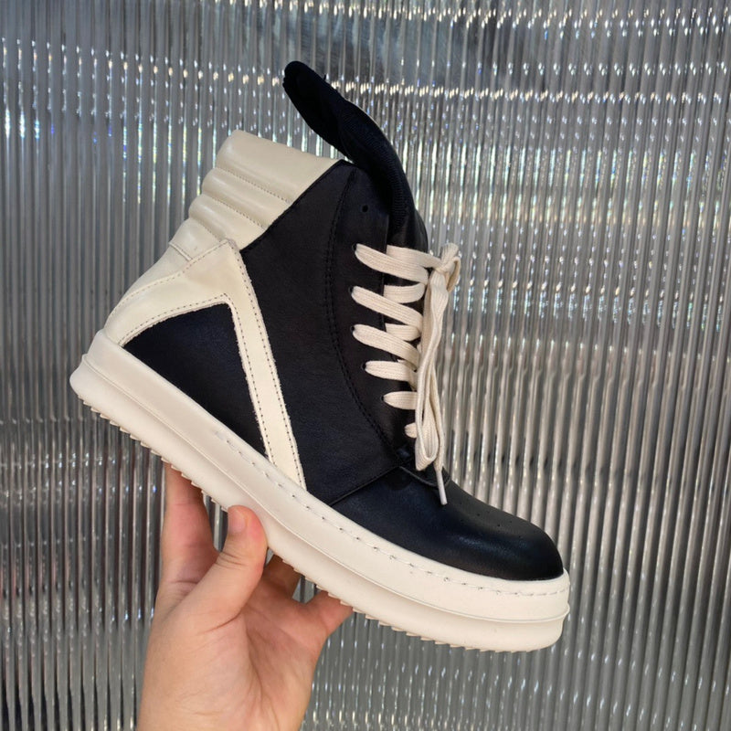 Rick Owens Geobasket Sneakers - And White - Black Unisex Streetwear Limited Edition - ### Rick Owens Geobasket Sneakers - Black and White Introducing the Rick Owens Geobasket Sneakers
