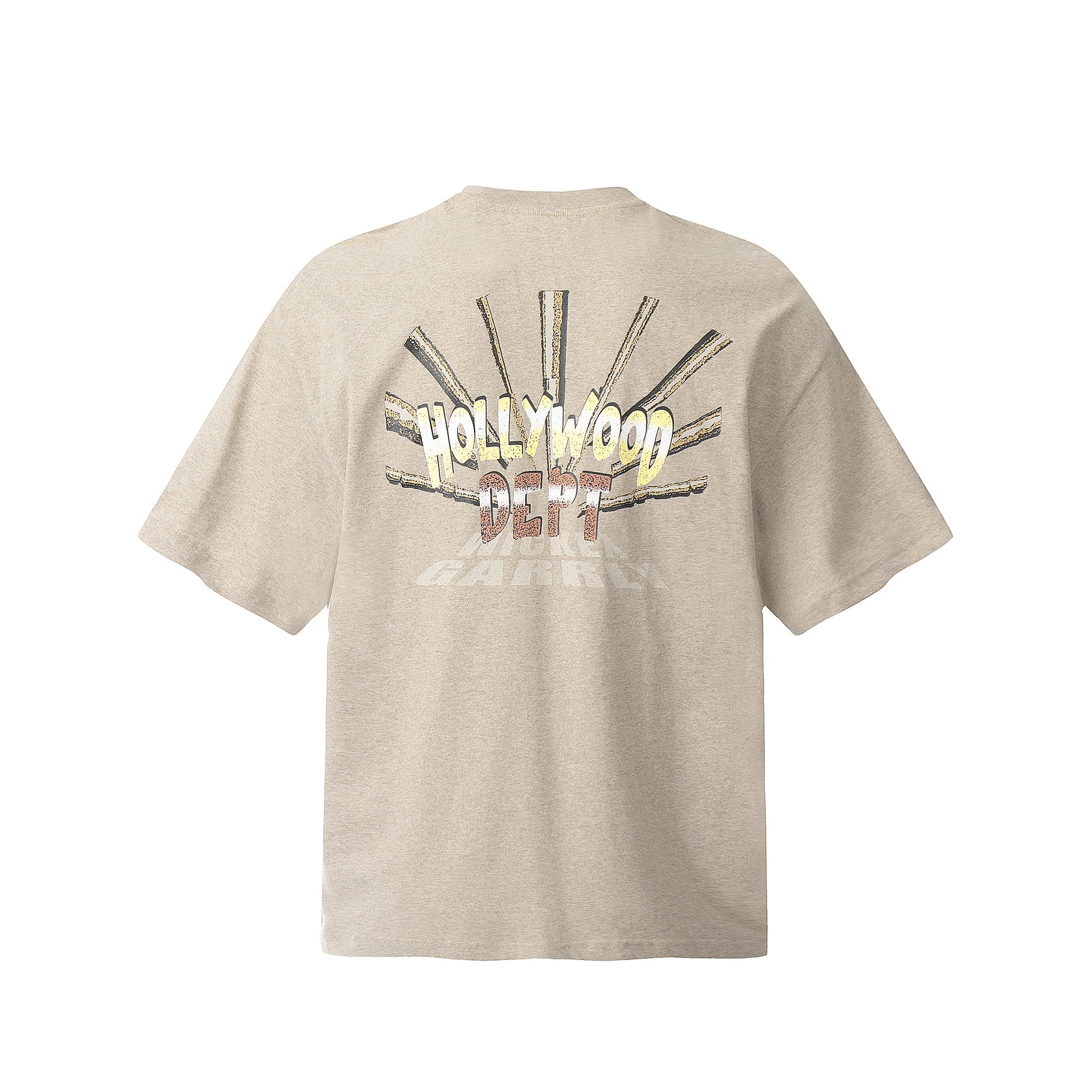 GALLERY Dept 24ss T-Shirt - Beige Unisex Streetwear Limited Edition - Introducing the Gallery Dept. Hollywood Dept. Tee, a striking addition to any fashion-forward wardrobe. This