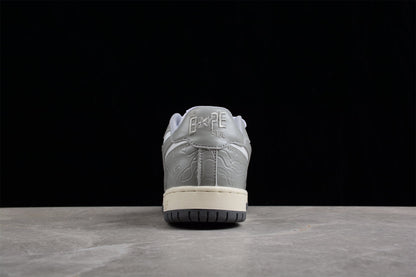 BAPE Sta Low-top Sneakers In And Gray - White Unisex Streetwear Limited Edition - **BAPE STA Low-Top Sneakers in White and Gray** Introducing the BAPE STA Low-Top Sneakers in