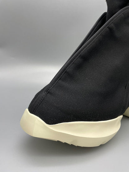 Rick Owens High-top Canvas Boots Jacket - Black Unisex Streetwear Limited Edition - **Rick Owens Black High-Top Canvas Boots: Avant-Garde Elegance** Discover the epitome of avant-garde fashion with