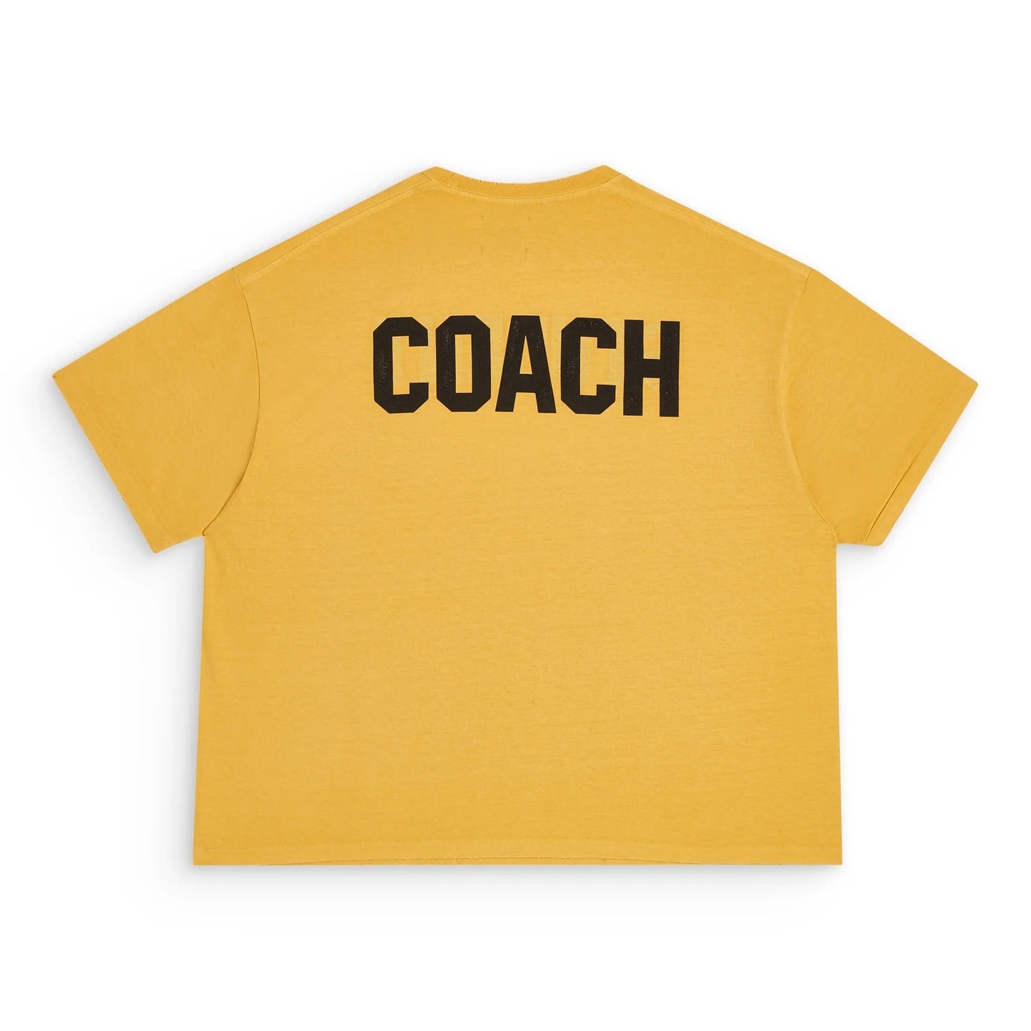 GALLERY Dept Student Coach Reversible Tee Gd T-Shirt - Black Unisex Streetwear Limited Edition - The Gallery Dept. 'STUDENT' T-Shirt in vibrant yellow is a bold and stylish addition to