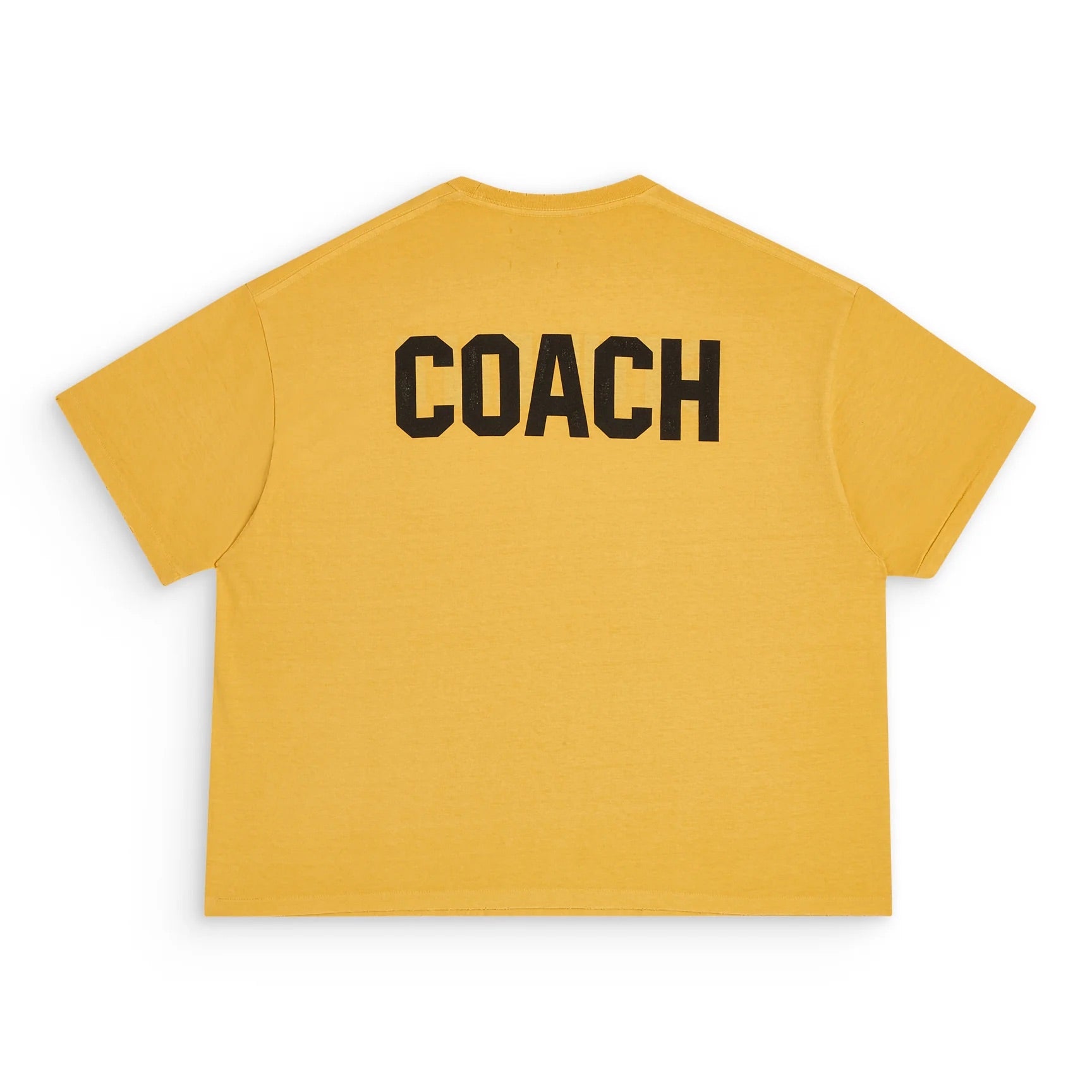 GALLERY Dept Student Coach Reversible Tee Gd T-Shirt - Black Unisex Streetwear Limited Edition - The Gallery Dept. 'STUDENT' T-Shirt in vibrant yellow is a bold and stylish addition to