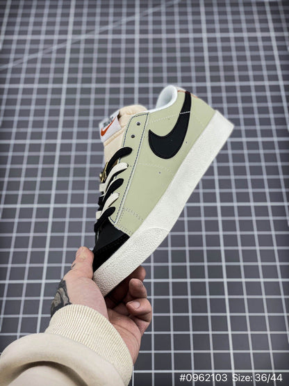 Nike Blazer Low'1977 Prm swoosh 50th Anniversary - Black Unisex Streetwear Limited Edition - The Nike Blazer Low '1977 PRM 'Swoosh 50th Anniversary' celebrates a half-century of the iconic