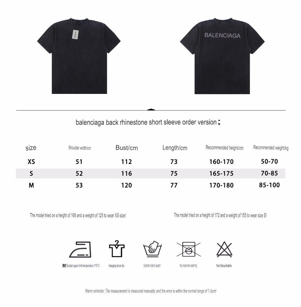 Camiseta Balenciaga con efecto lavado