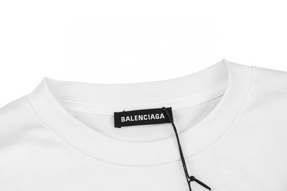 Camiseta Balenciaga con logo Wave (Blanca)
